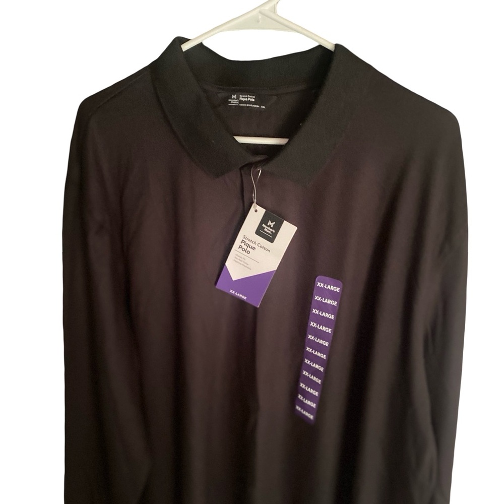 Black long sleeve Polo Shirt - Picture 2 of 3